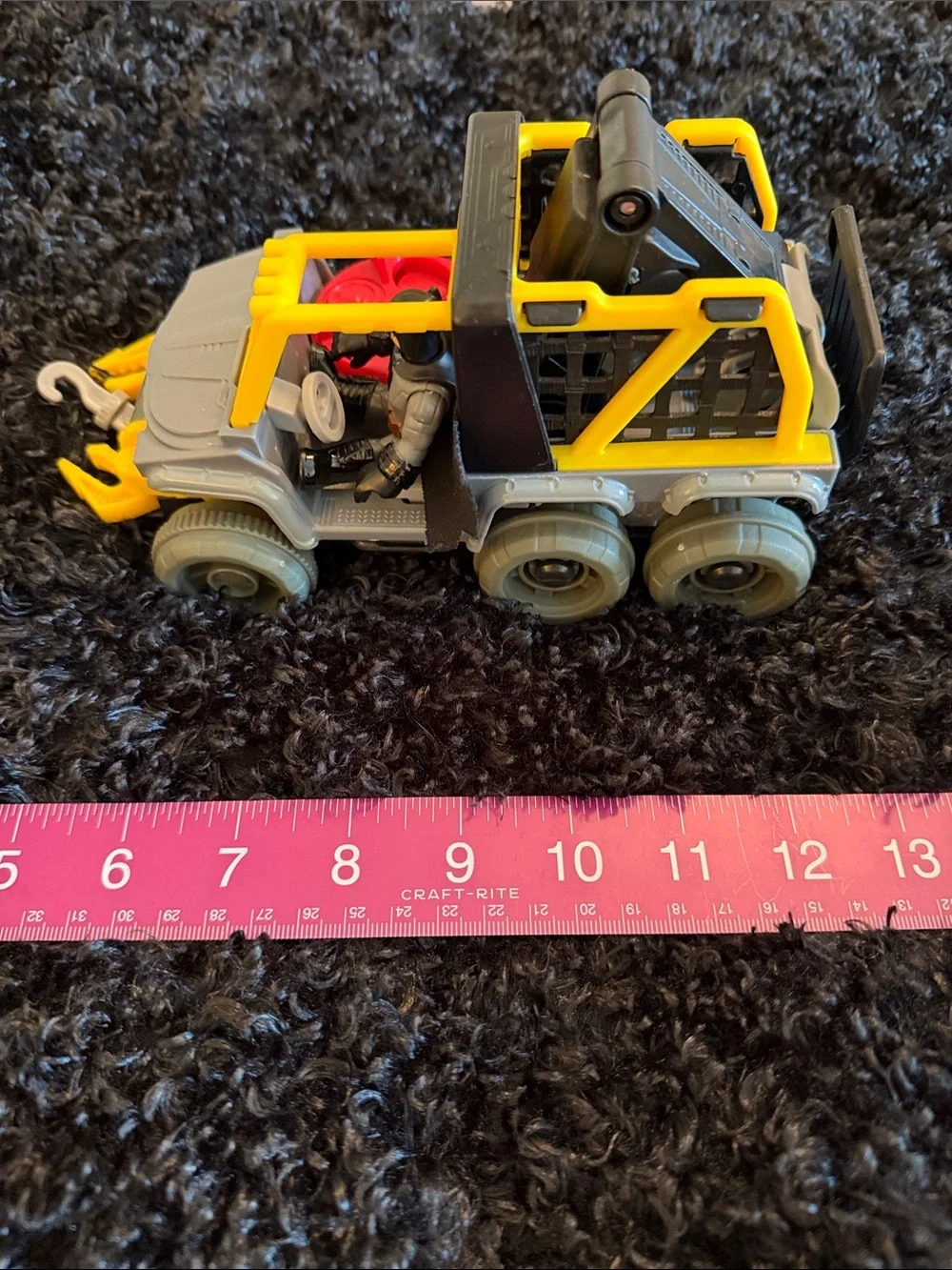Batman Yellow and Gray Kids Toy Tow  🛻 with Action Figure